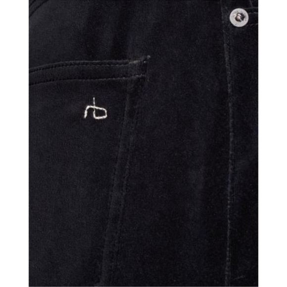 RAG & BONE | Dive Skirt in Black Velvet - Picture 4 of 6